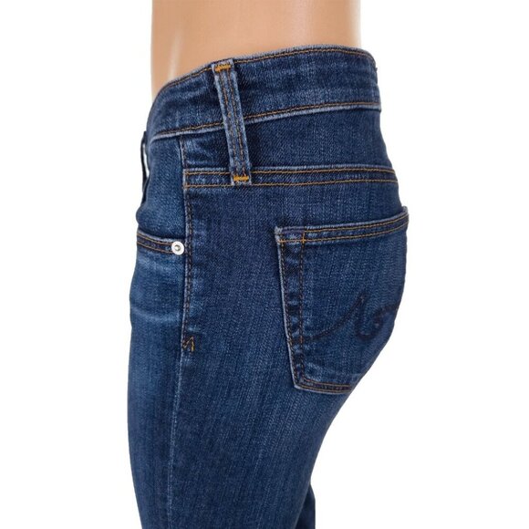 AG Adriano Goldschmied Low-Rise Denim Jeans Size 25 XS Rolled Cuffs - Picture 5 of 9